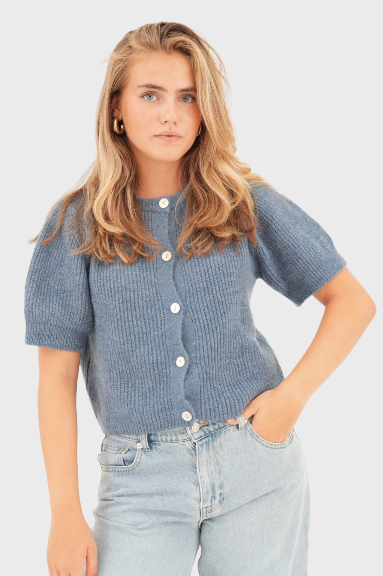 "Mila" sweater blue