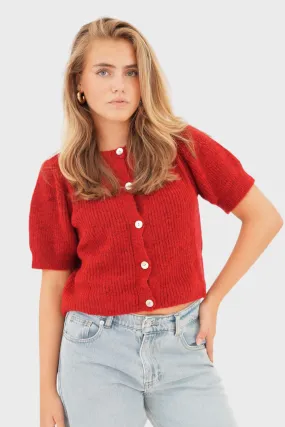 "Mila" sweater red