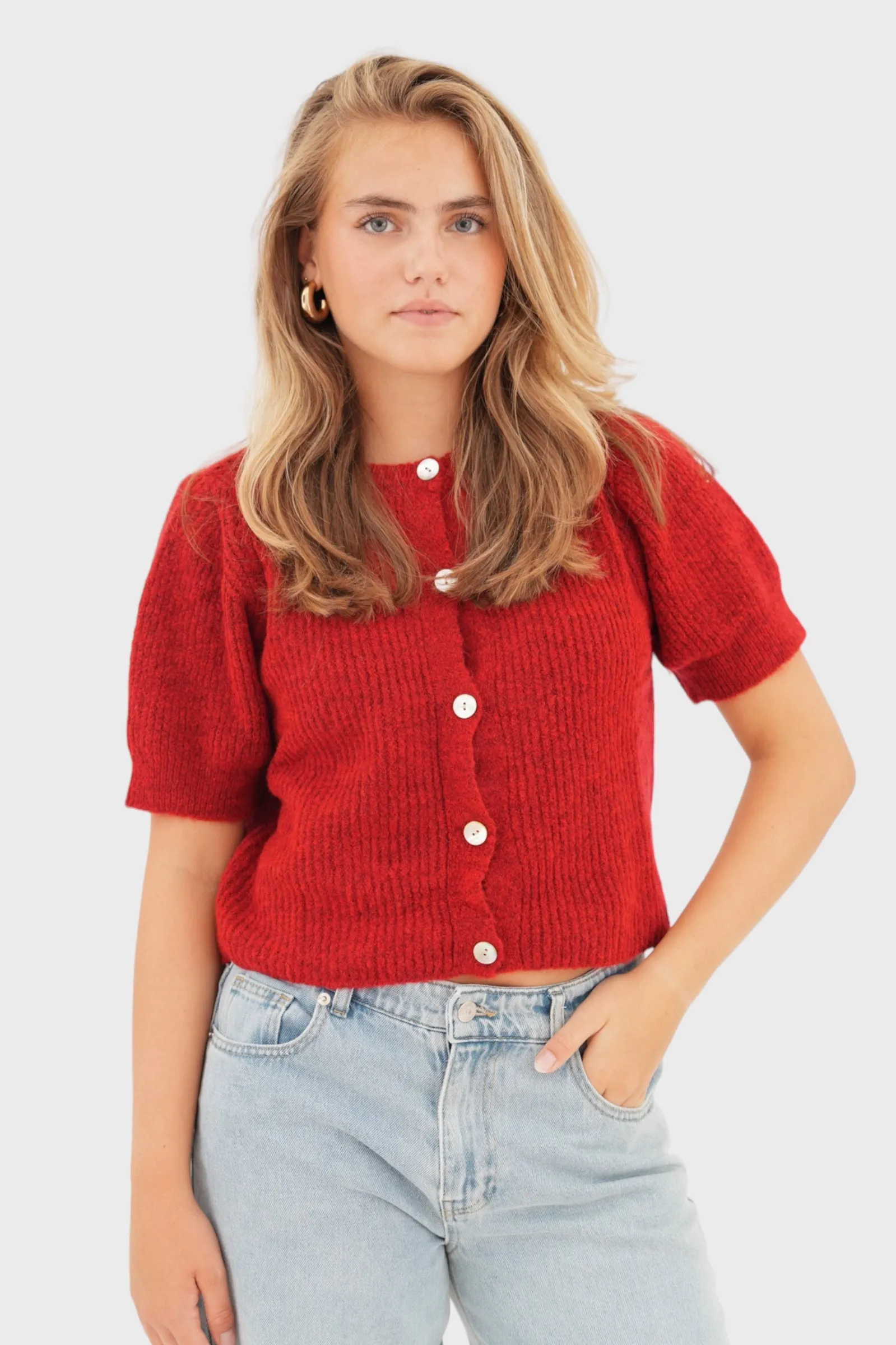 "Mila" sweater red