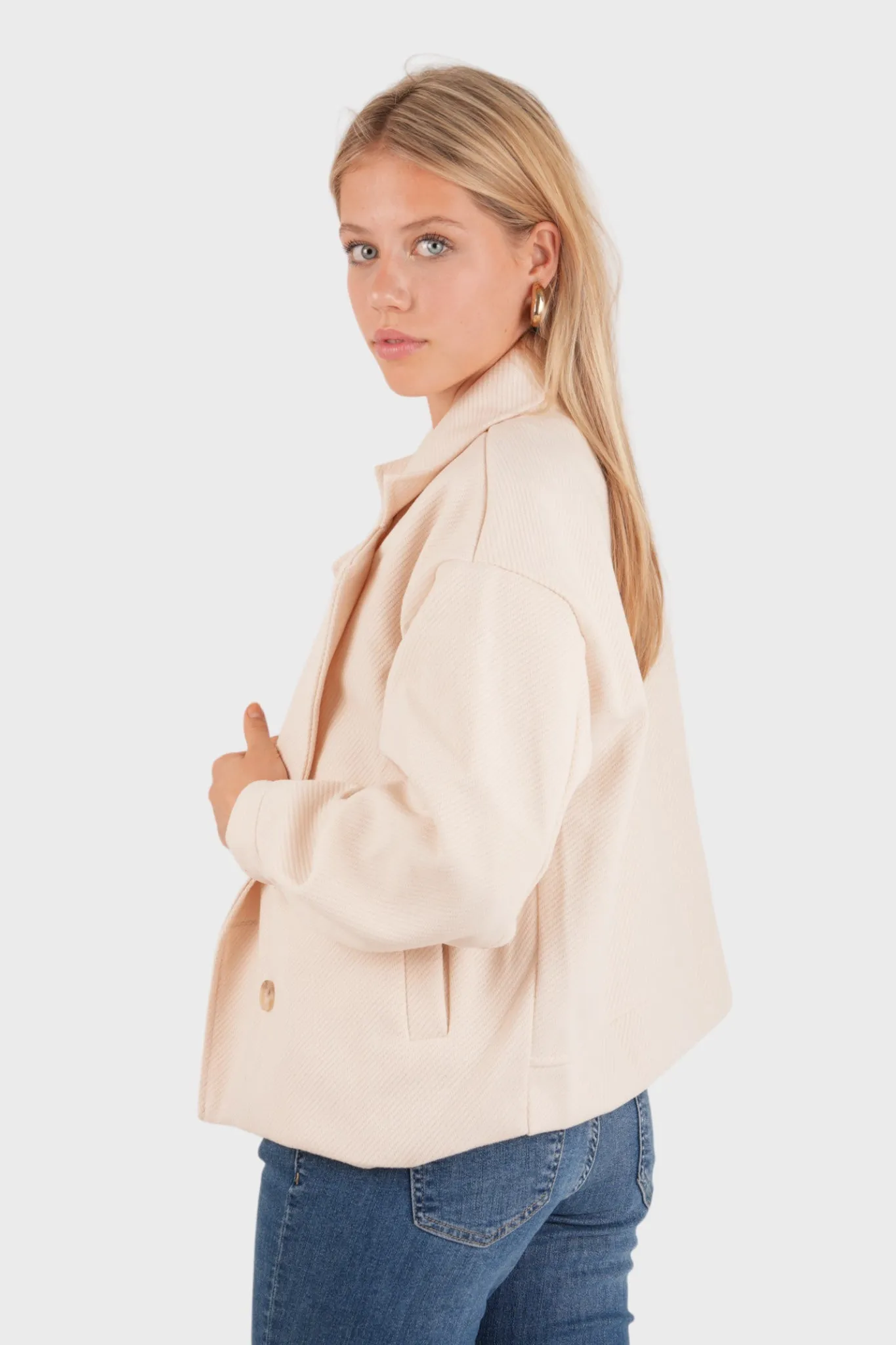 "Scandi" coat beige