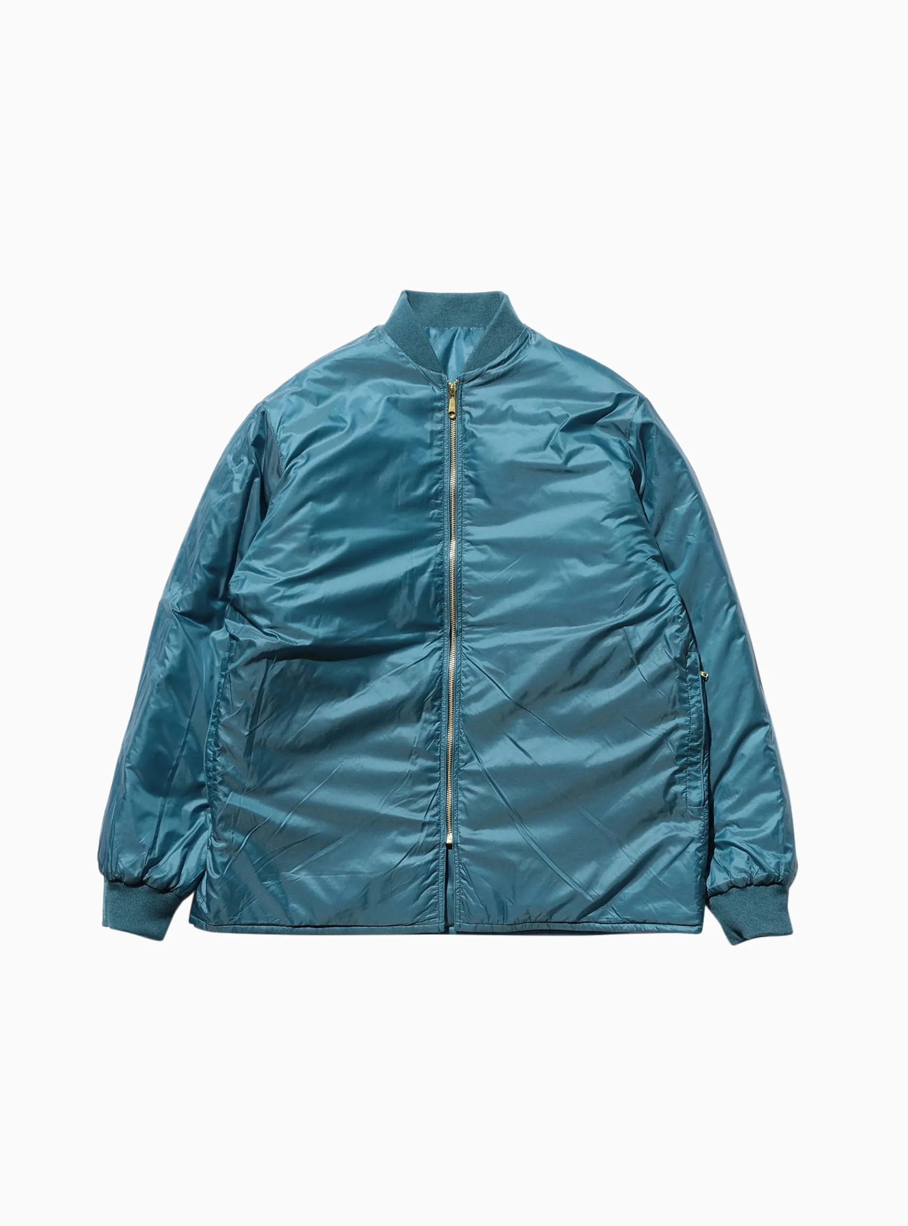 Reversible Ripstop Puffer Jacket Sax Blue