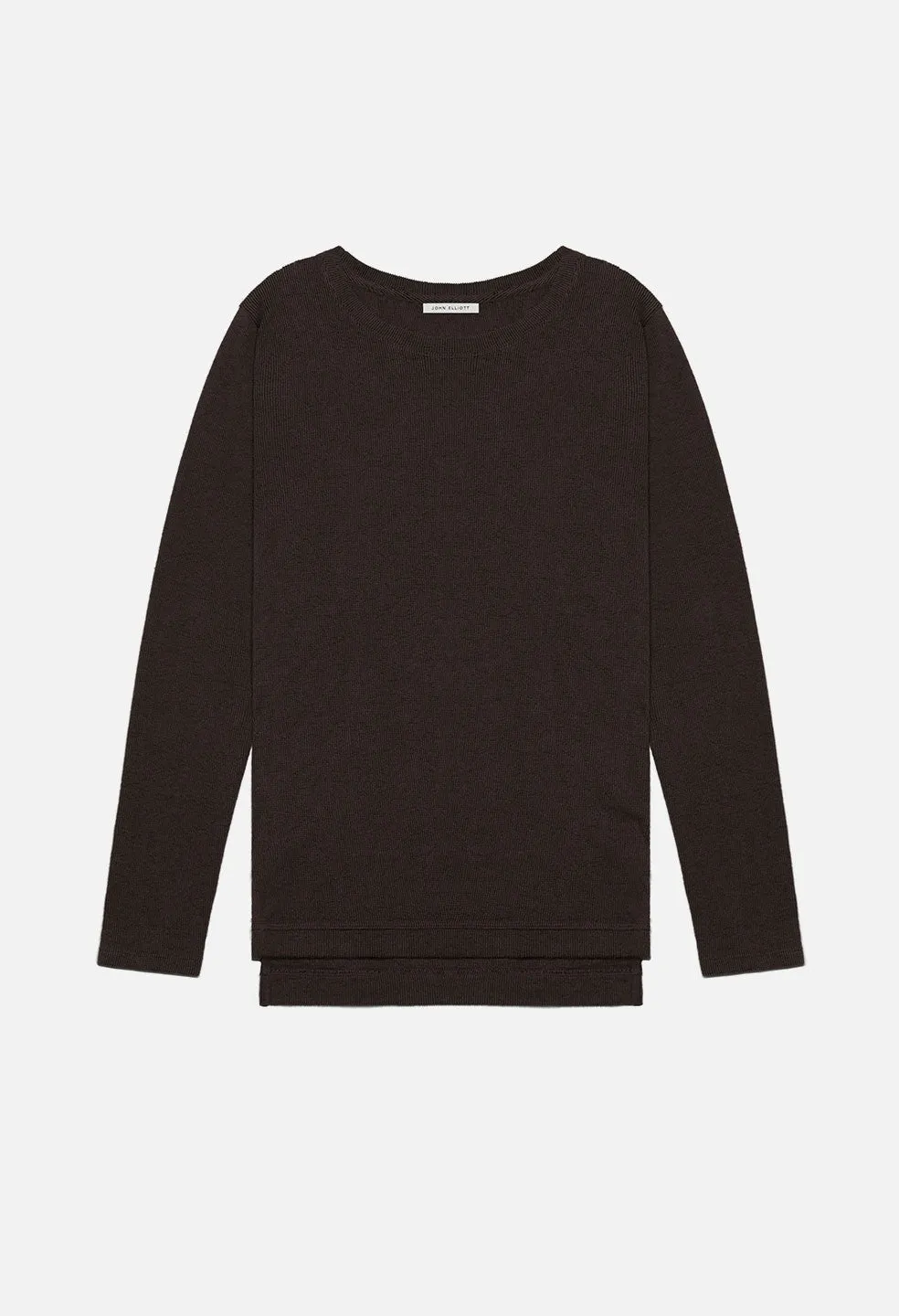 Ribbed Mercer Pullover / Maroon