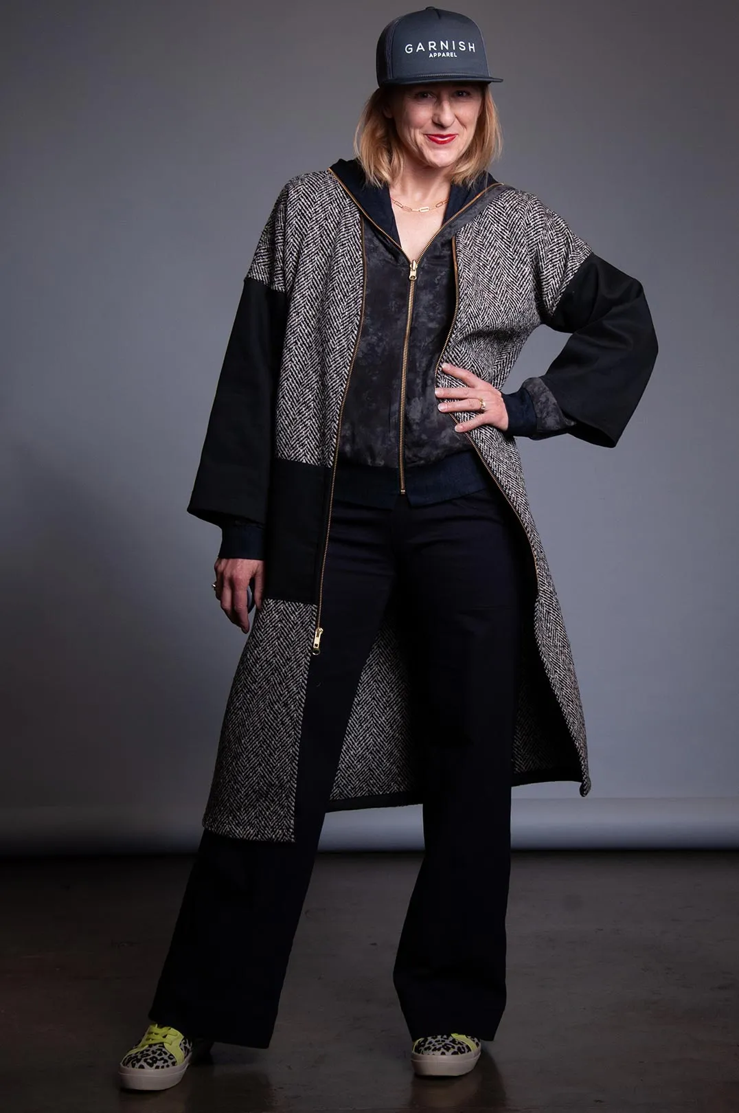 Ruth Wool Coat - Hella Herringbone