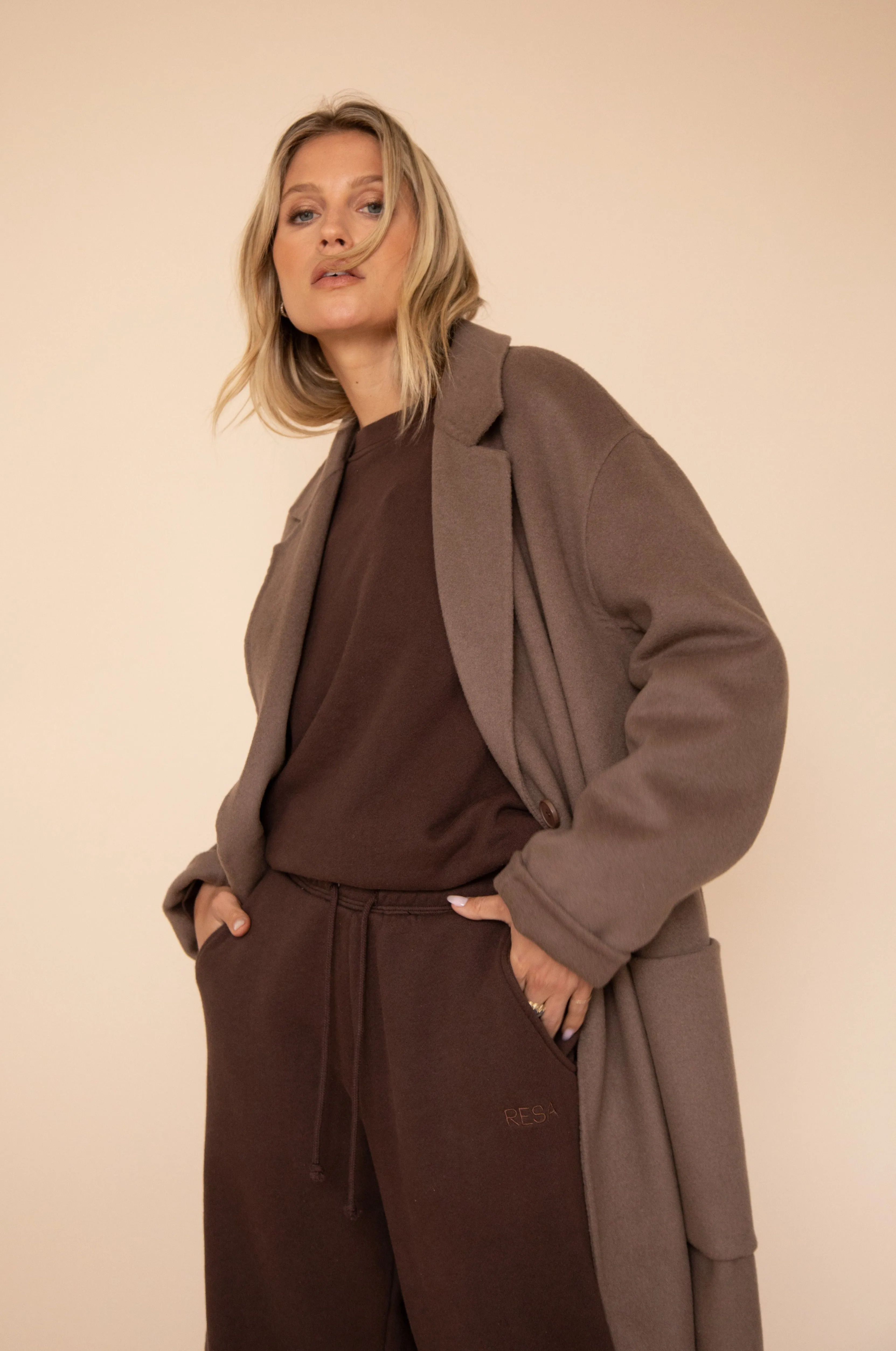 Ryder Coat in Taupe