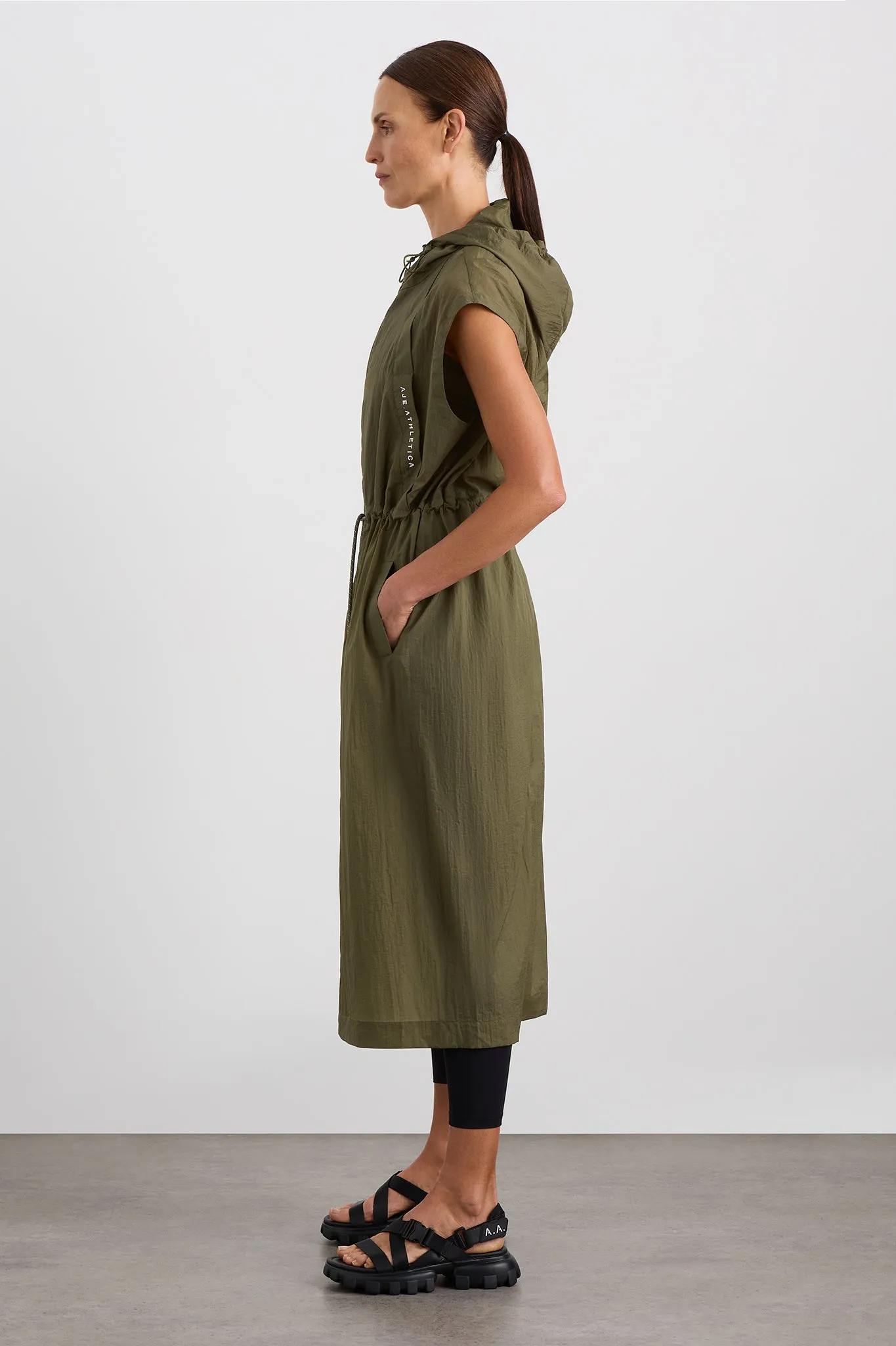 Sleeveless Hooded Trench 783