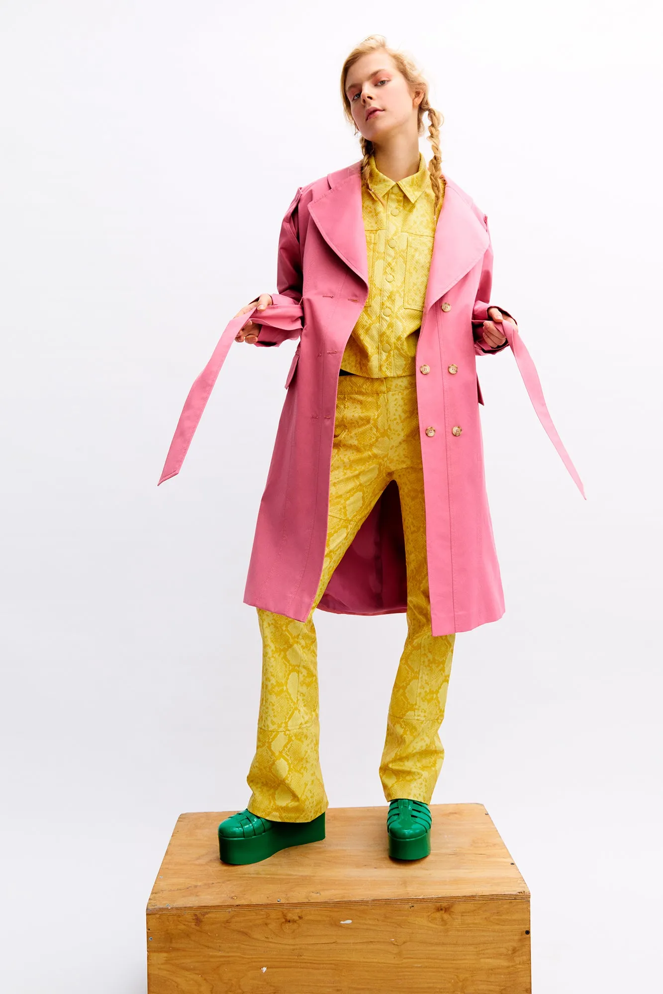 Sorbet Flat Trench Coat