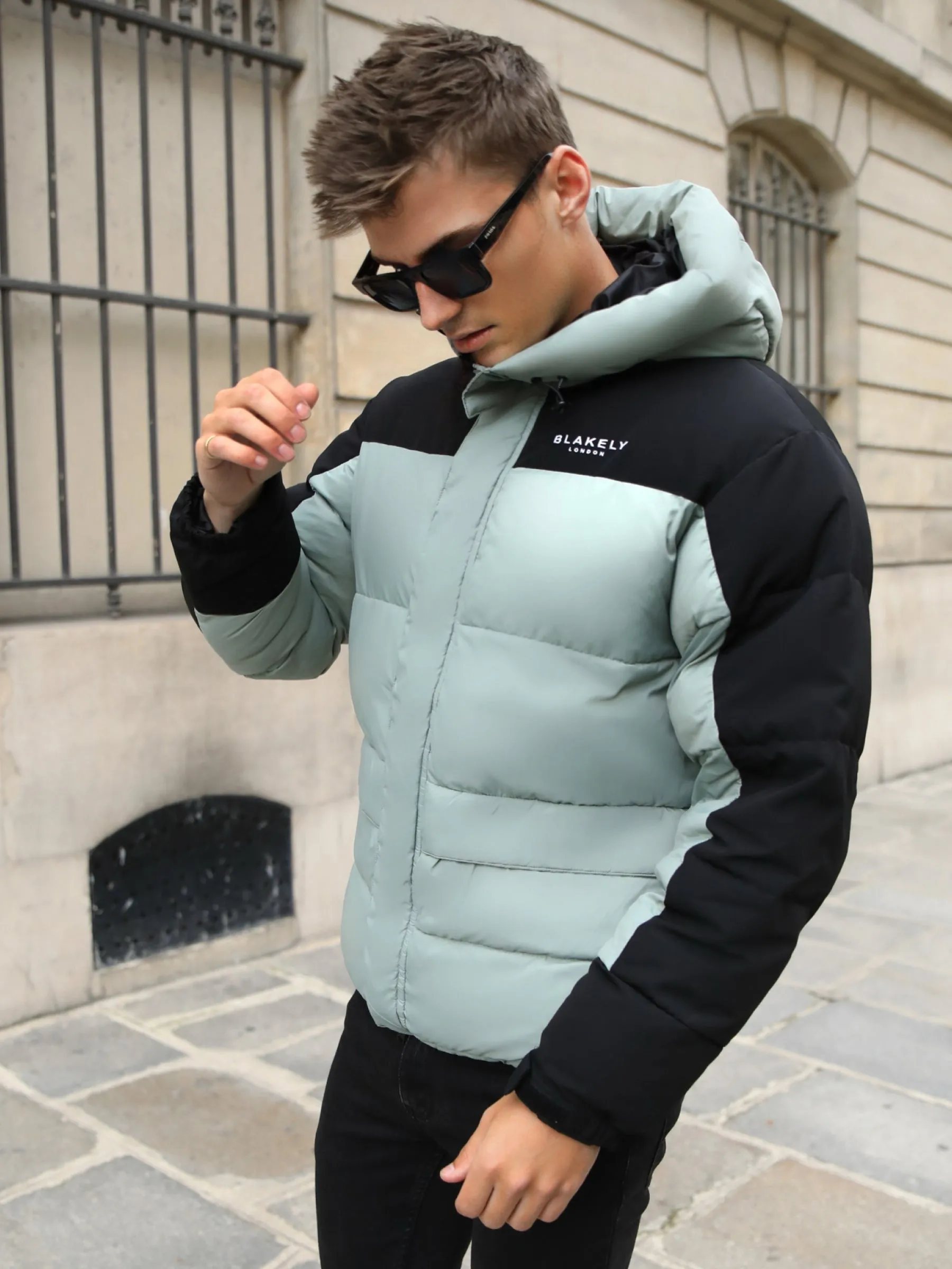 Tampa Puffer Coat - Sage Green