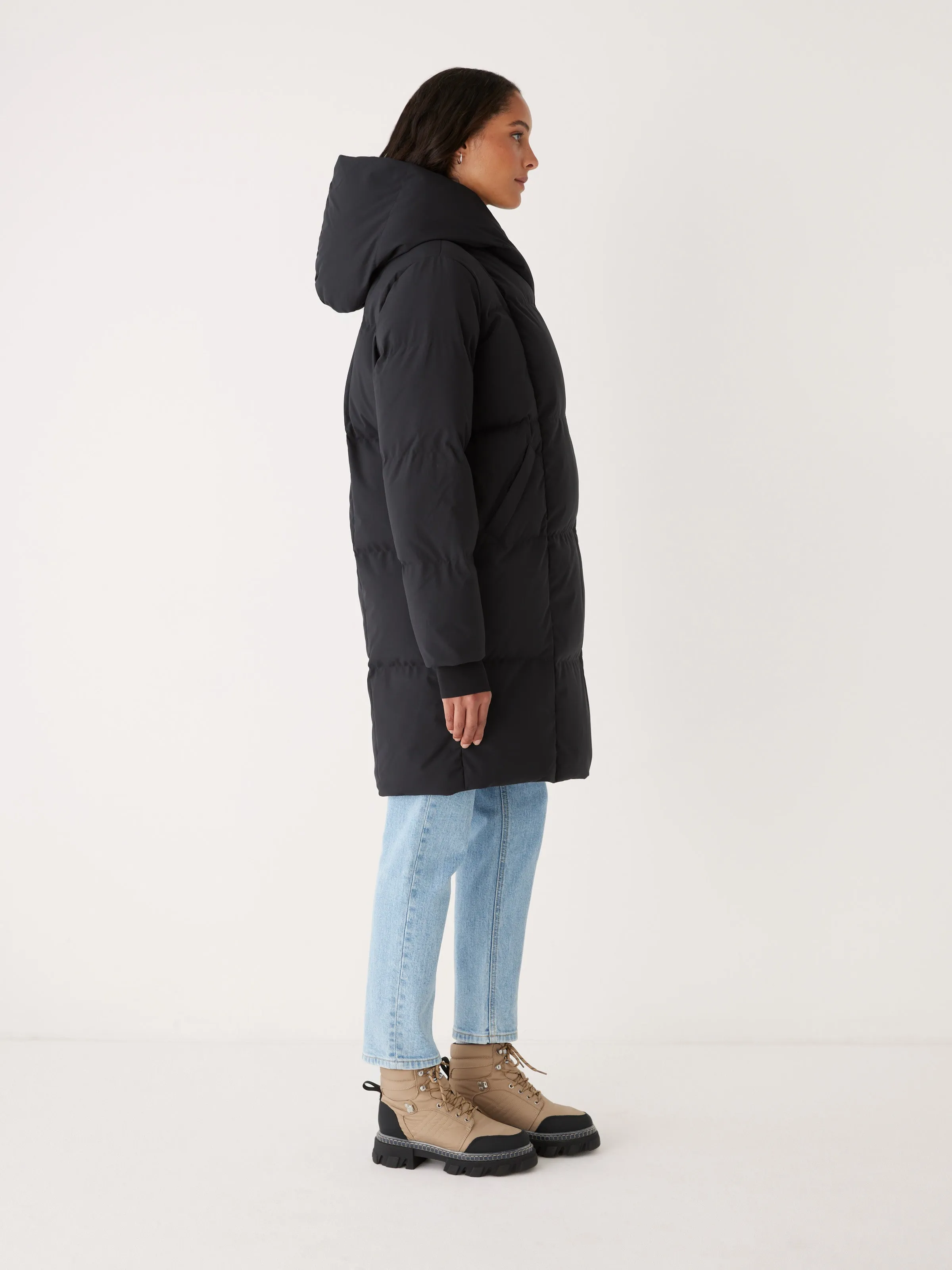 The Hygge Puffer Coat in Black