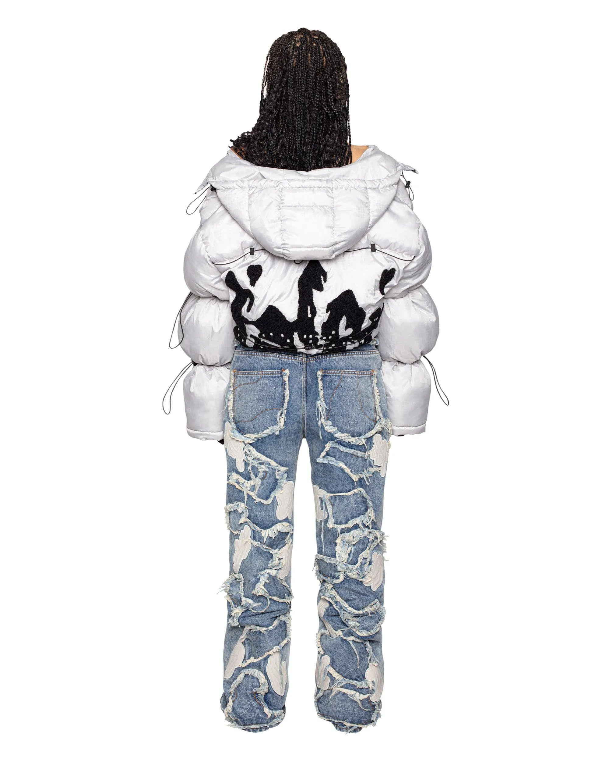 White Camo Puffer Jacket 2.0