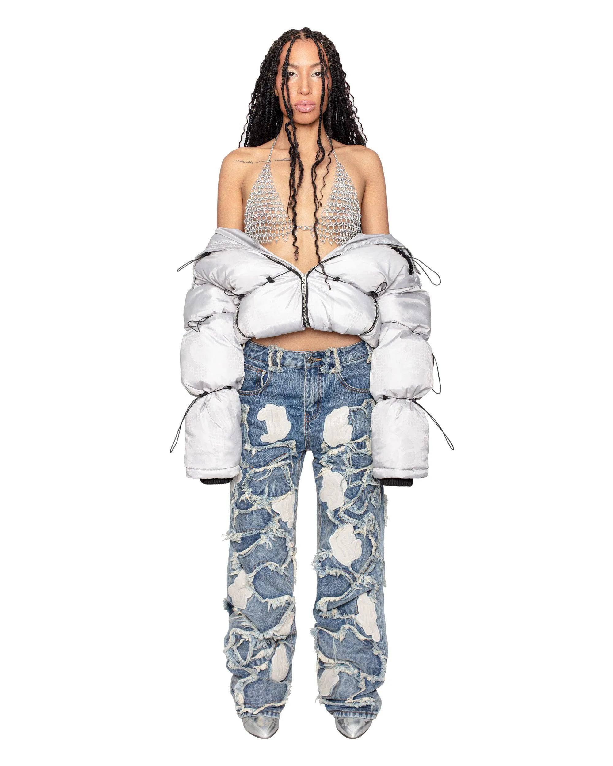 White Camo Puffer Jacket 2.0