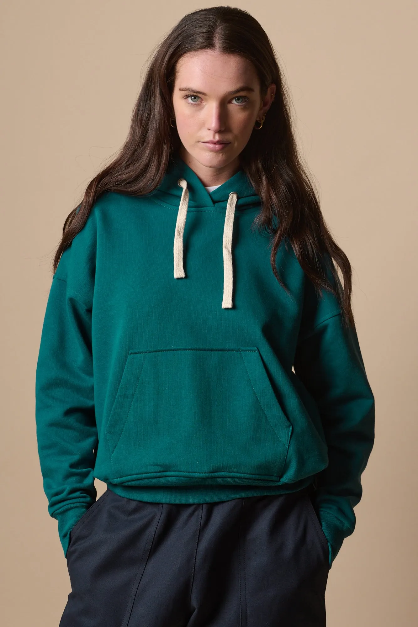 Women's Hooded Sweatshirt - Teal