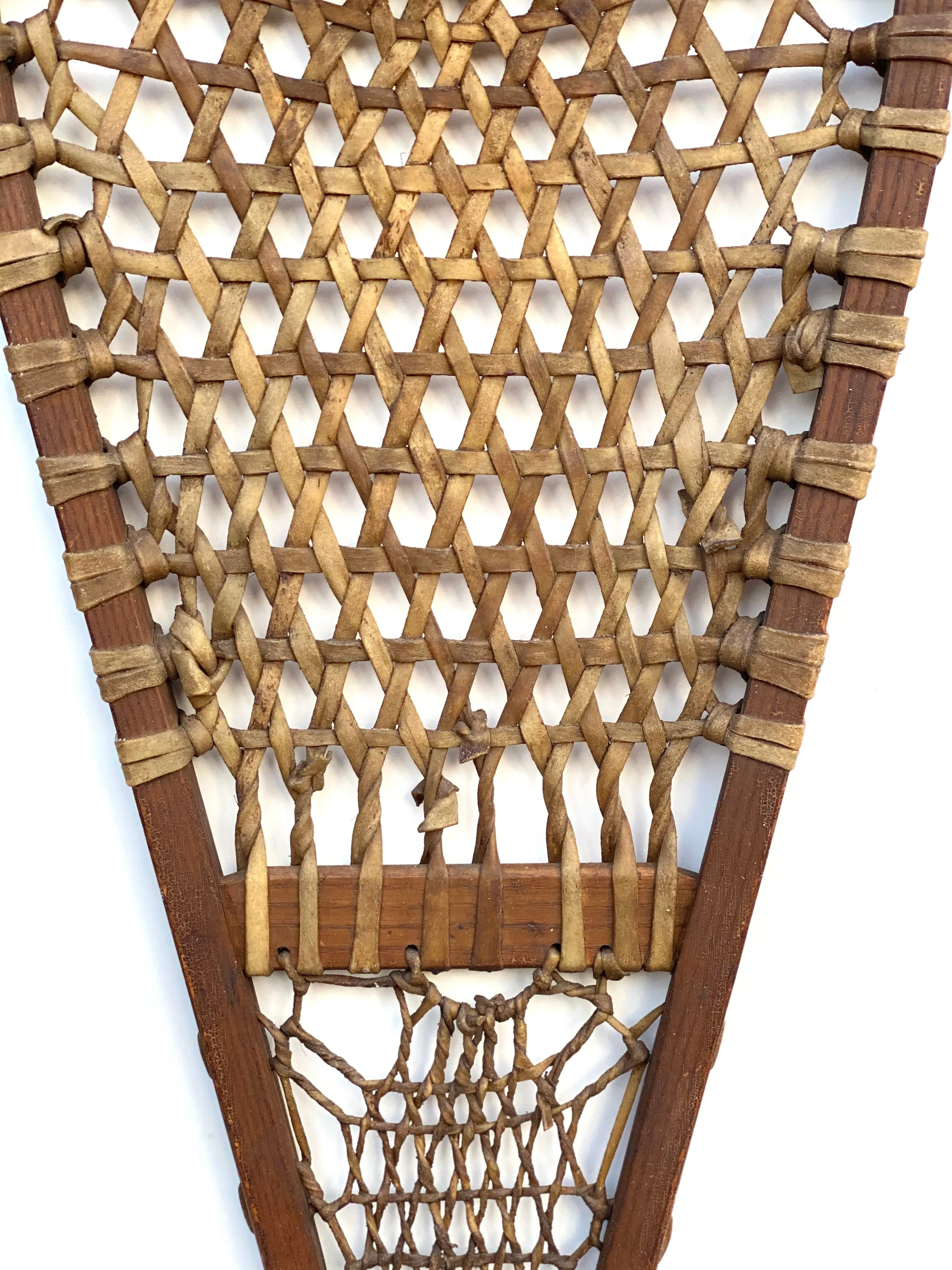 Abercrombie and Fitch High-Quality Wooden Snowshoes for Winter Sports